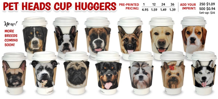 Pet Heads Cup Huggers BREEDS