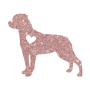 Rottweiler (rose gold glitter) thumbnail