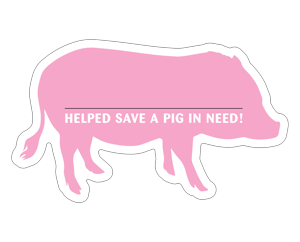 Pig Donation Card - Pink thumbnail