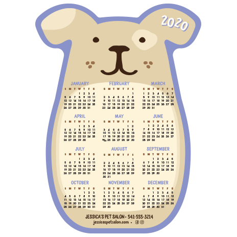 DOG Calendar - Purple thumbnail
