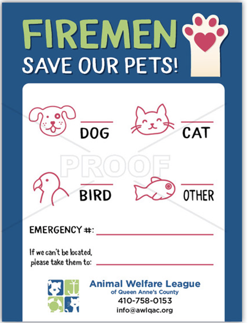 Pet Emergency - Paw and line drawings (BLUE) thumbnail