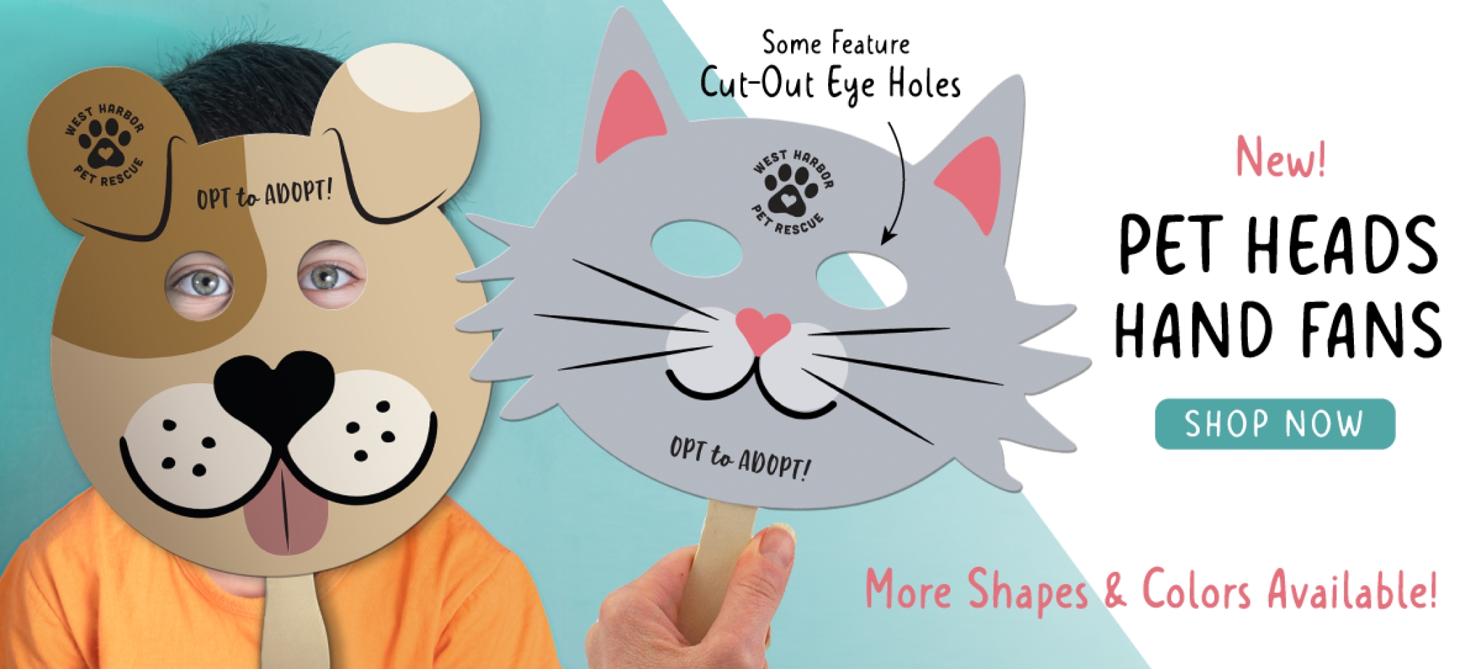 Pet Heads Hand Fans