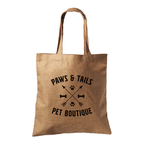 Faux Jute Linen Tote Bag thumbnail