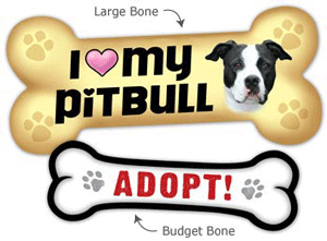 I Love My Pug Dog Bone Car Magnet 2x7 Dog Bone Auto Truck Decal Magnet 