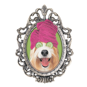 Spa Dog Mirror Frame (pink) thumbnail