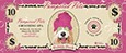 Spa Dog with Towel (pink and tan) thumbnail