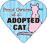 Adopted Cat Heart Magnet thumbnail