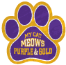 My Cat Meows Purple and Gold thumbnail