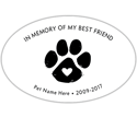 OVAL - Black Paw (In Memory) thumbnail