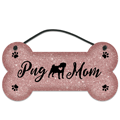 Pug Mom Bone (rose gold) thumbnail
