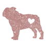 Bulldog (rose gold glitter) thumbnail