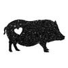 Pig (black glitter) thumbnail