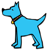 Large Blue Dog thumbnail