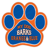 My Dog Barks Orange & Blue thumbnail