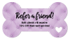 BONE with Heart - Tufted Diamond (lavendar) thumbnail