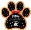 PAW - Black with Gold Glitter Dots thumbnail