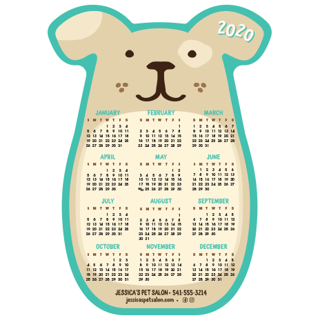 DOG Calendar - Teal thumbnail