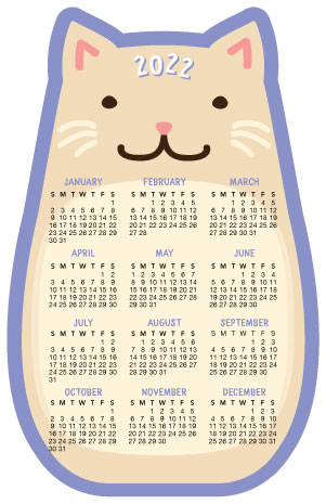 Round Cat Calendar (2022) thumbnail