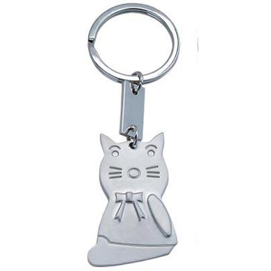 Metal Cat Keychain thumbnail
