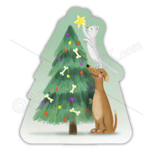 Pets Christmas Tree - Tree Shape thumbnail