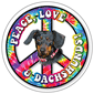 Peace, Love & Dachshunds (black) thumbnail