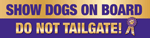 Show Dogs on Board (purple/gold) thumbnail