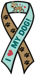 I love my dog (green/brown) thumbnail