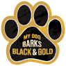 My Dog Barks Black & Gold thumbnail