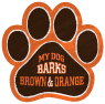 My Dog Barks Brown & Orange thumbnail
