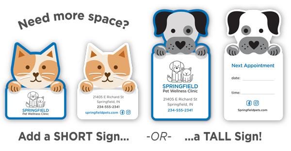 Pet Heads biz ADD sign inst